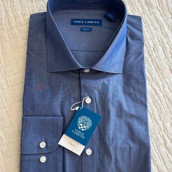 Vince Camuto | Shirts | Vince Camuto Mens Blue Shirt | Poshmark